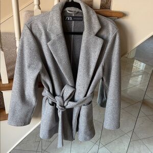 Zara Women's Light Gray Coat